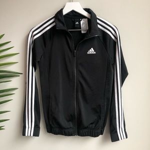 Adidas black track jacket size XS
